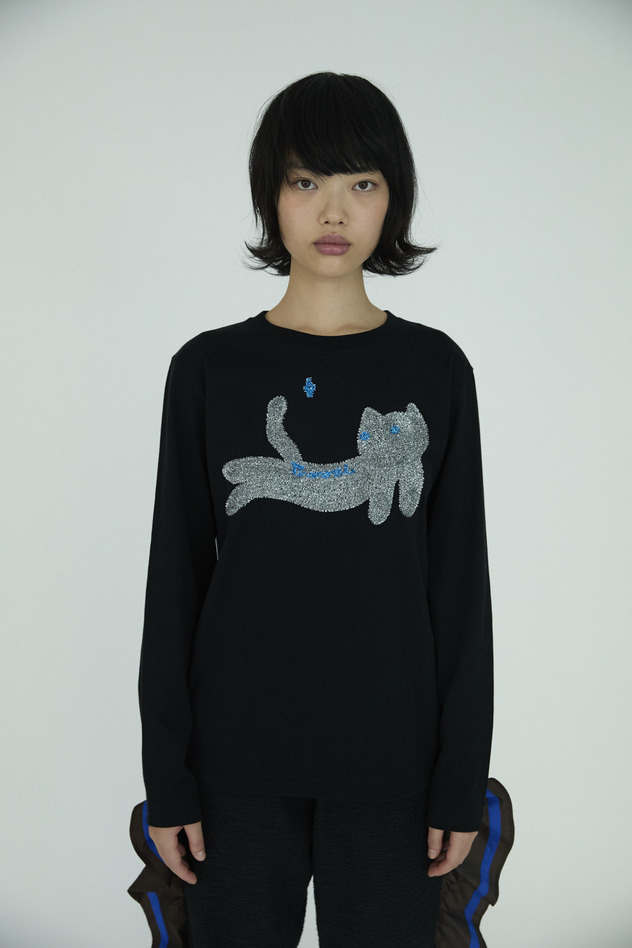 Fluffy Cat T T-shirt 詳細画像 off white 6