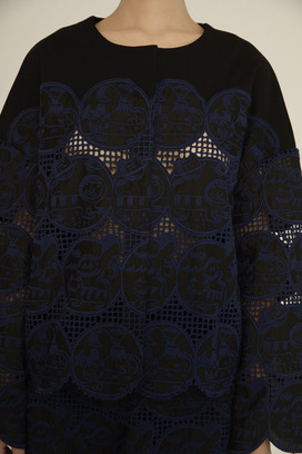 Cosmic Cats Cotton Cardigan 詳細画像