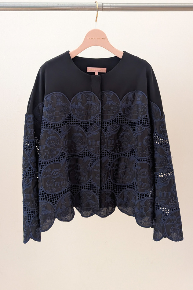 Cosmic Cats Cotton Cardigan 詳細画像 off white 13