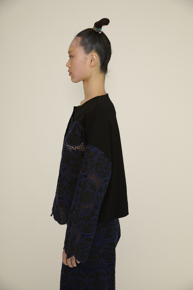 Cosmic Cats Cotton Cardigan 詳細画像 off white 2