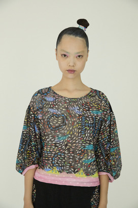 Dancing Fish Parade Jersey Tops 詳細画像