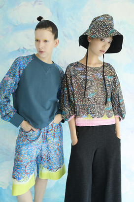 Dancing Fish Parade Jersey Tops 詳細画像