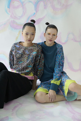 Dancing Fish Parade Jersey Tops 詳細画像