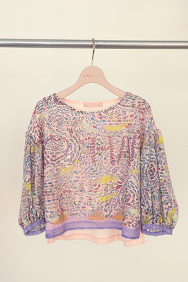 Dancing Fish Parade Jersey Tops 詳細画像