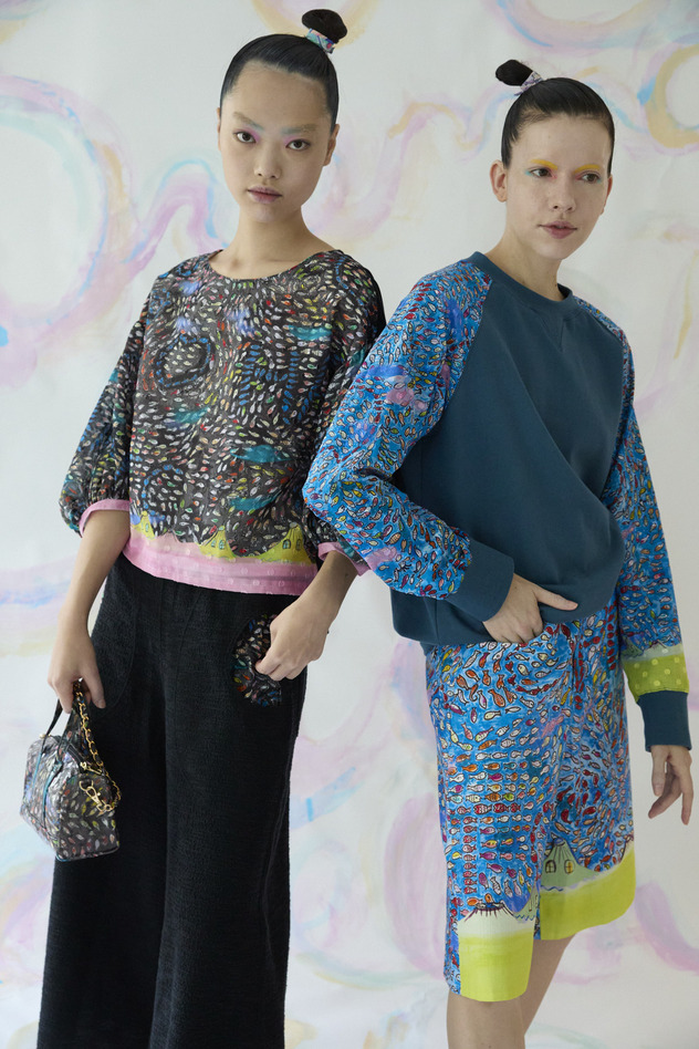 Dancing Fish Parade Jersey Tops 詳細画像 blue&times;blue 16