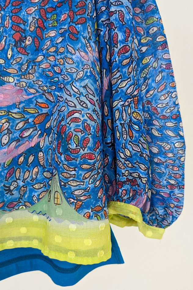 Dancing Fish Parade Jersey Tops 詳細画像 blue&times;blue 8