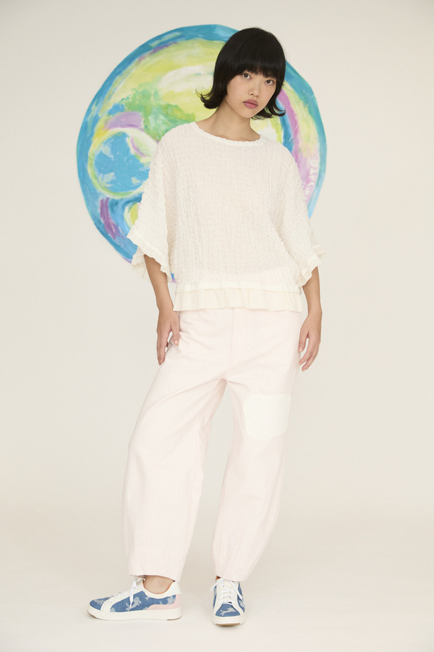 Shrink Lace	Tops 詳細画像 off white 6