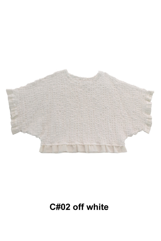 Shrink Lace	Tops 詳細画像 off white 1