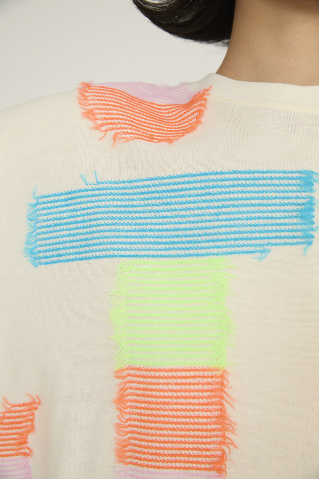 TC Colorful Cat JQ T-shirt 詳細画像 off white 5