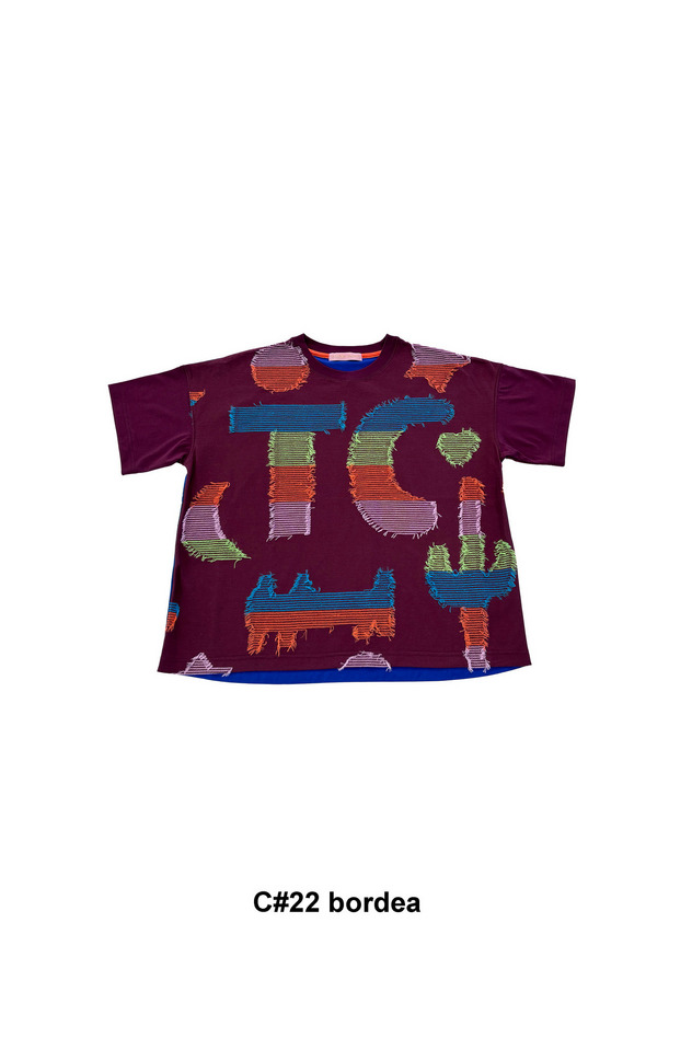 TC Colorful Cat JQ T-shirt 詳細画像 bordeaux 1