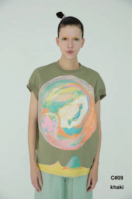 Earth Print T-shirts 詳細画像