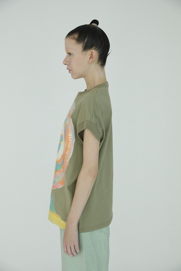 Earth Print T-shirts 詳細画像 off white 2