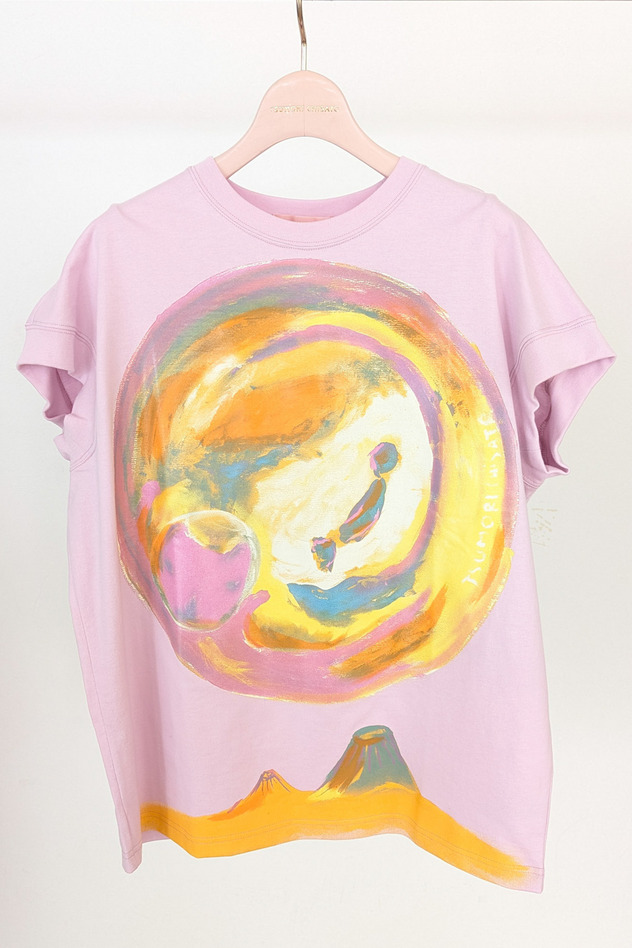 Earth Print T-shirts 詳細画像 pink 1