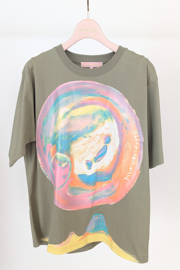Earth Print T-shirt 詳細画像 off white 6