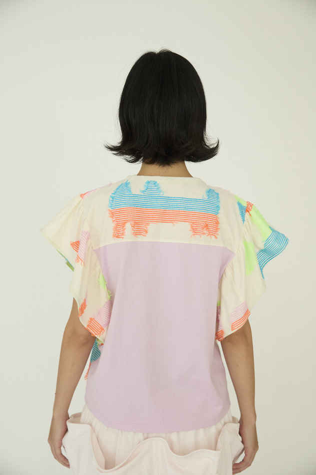 TC Colorful Cat JQ T-shirt 詳細画像 off white 3