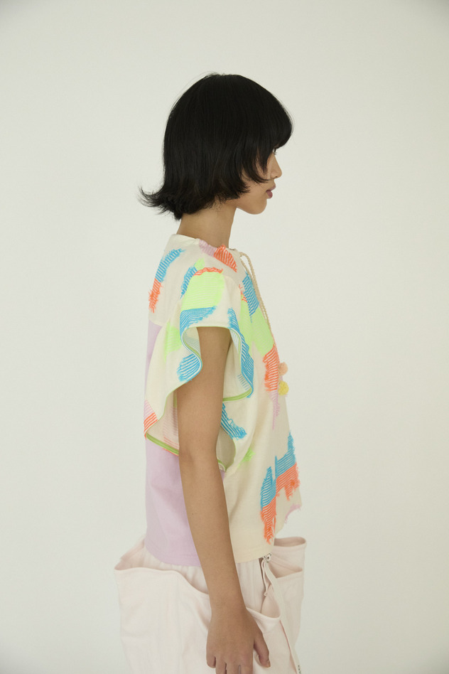 TC Colorful Cat JQ T-shirt 詳細画像 off white 4