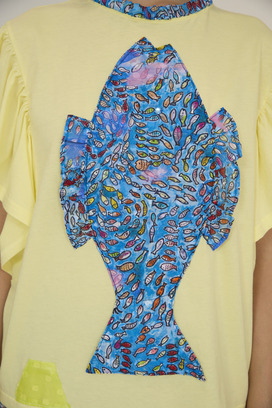 Dancing Fish Parade Jersey T-shirt 詳細画像