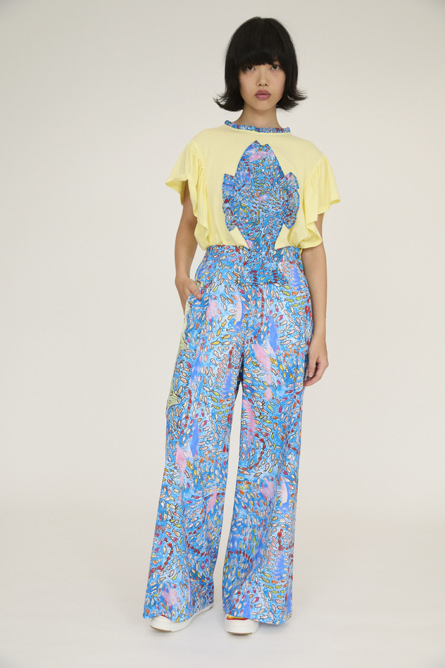 Dancing Fish Parade Jersey T-shirt 詳細画像 blue&times;yellow 13