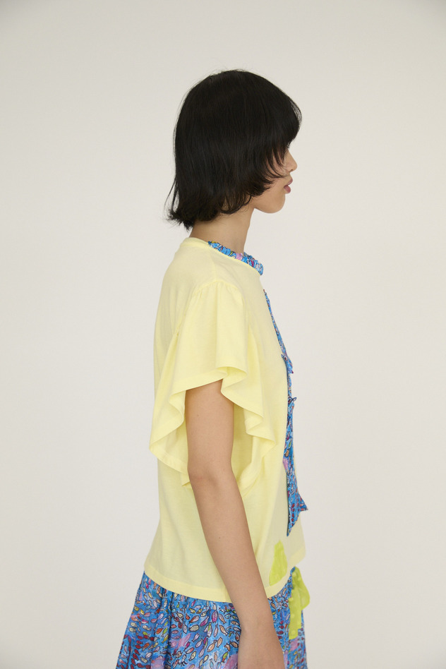 Dancing Fish Parade Jersey T-shirt 詳細画像 blue&times;yellow 4