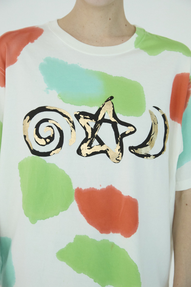 ぐるぐるほしつき T-shirt 詳細画像 green multi 2