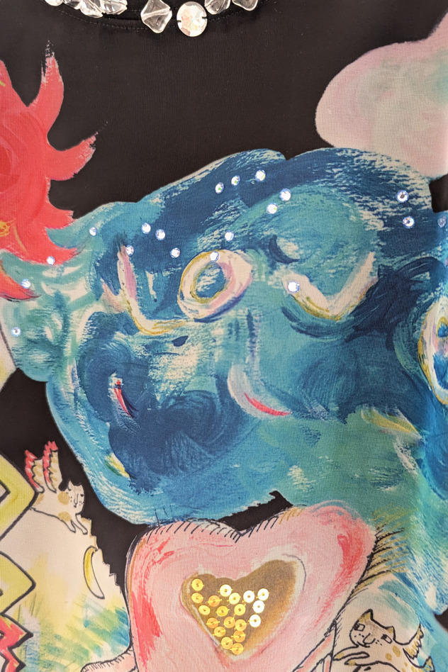 Cat's Chair Organdy T-shirt 詳細画像 black 5