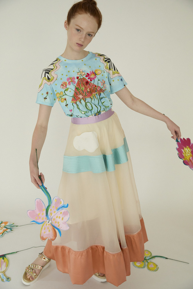 Love Flowers T T-shirt 詳細画像 off white 17