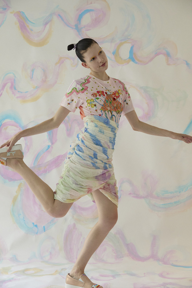 Love Flowers T T-shirt 詳細画像 off white 23