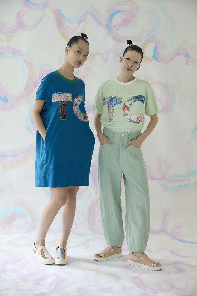 TC Patchwork T-shirt 詳細画像 mint 7