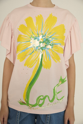 Daisy Print Jersey T-shirt 詳細画像