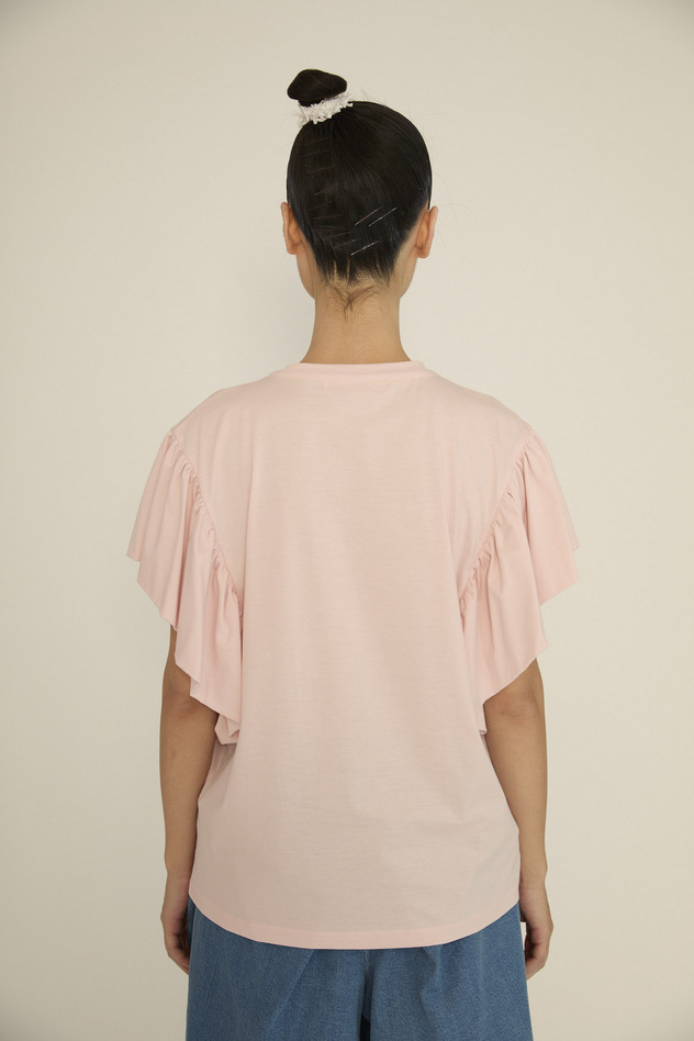 Daisy Print Jersey T-shirt 詳細画像 yellow 4