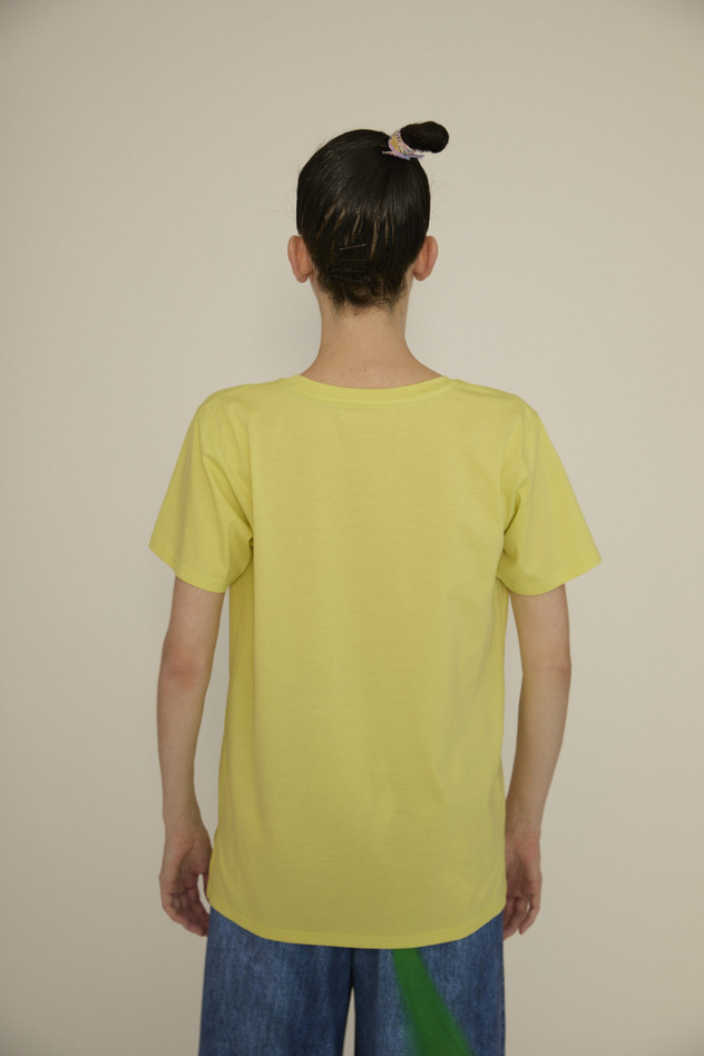 Daisy Print Jersey T-shirt 詳細画像 yellow 3