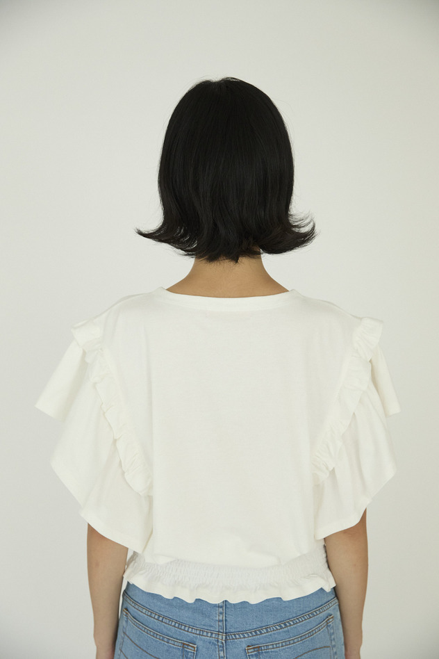 Angel Cat Jersey T-shirt 詳細画像 off white 3