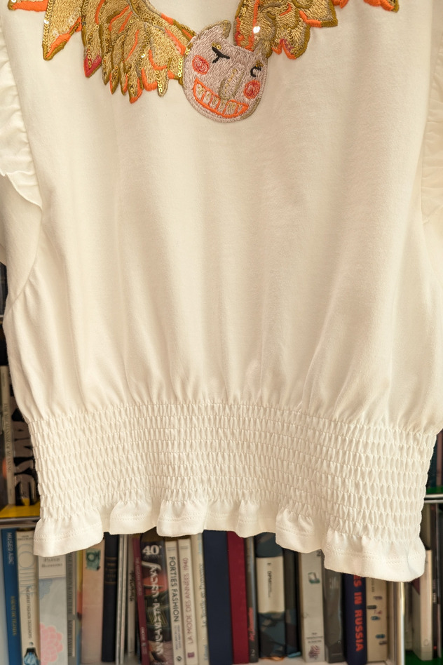 Angel Cat Jersey T-shirt 詳細画像 off white 7