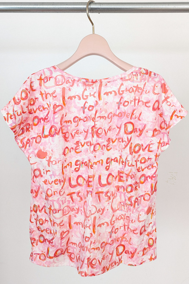 Message Jersey Tops 詳細画像 pink 2