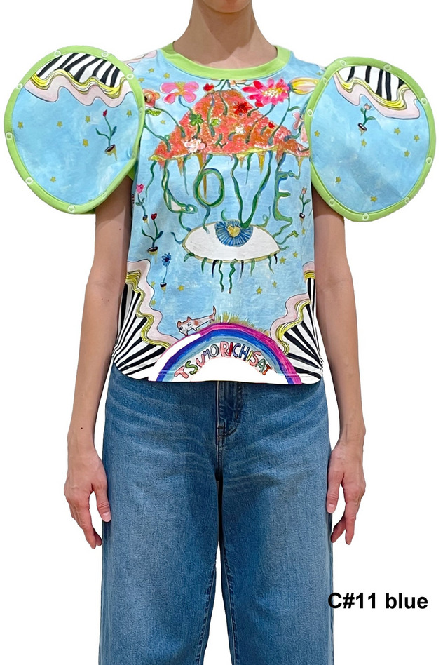 Love Flowers T T-shirt 詳細画像 light blue 1