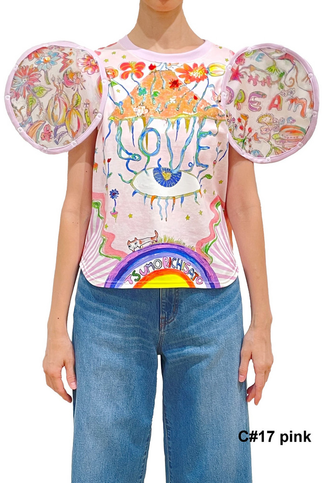 Love Flowers T T-shirt 詳細画像 pink 1