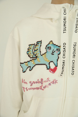 Flying Angel Cat Urake Hoodie 詳細画像