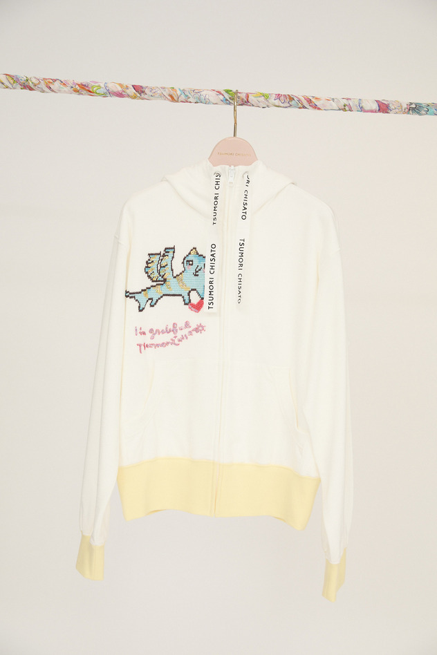 Flying Angel Cat Urake Hoodie 詳細画像 off white 11