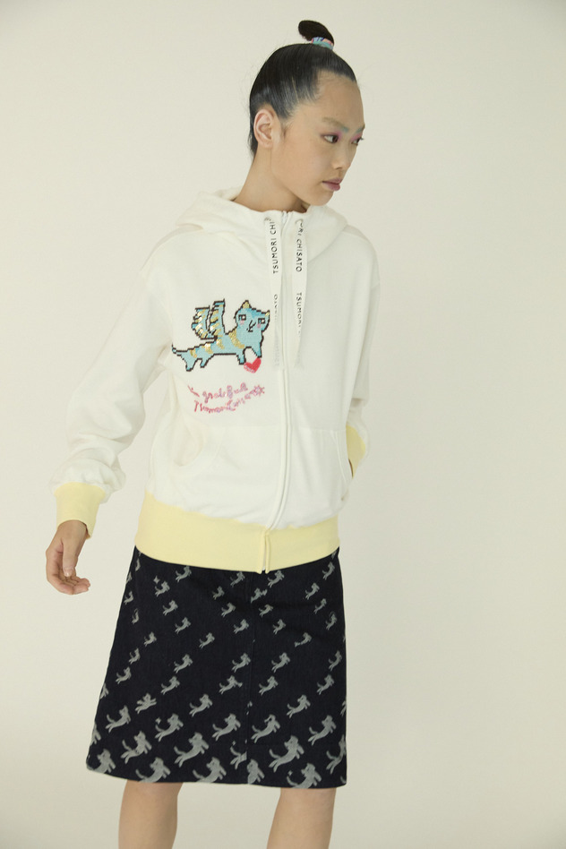 Flying Angel Cat Urake Hoodie 詳細画像 off white 29