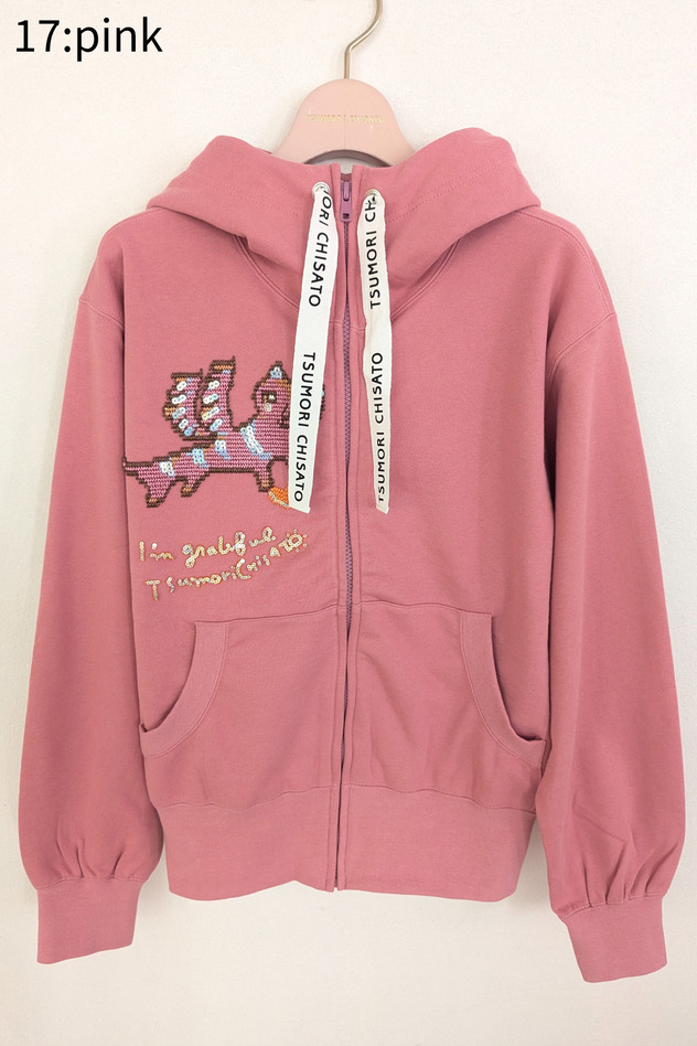 Flying Angel Cat Urake Hoodie 詳細画像 pink 1