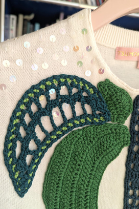 Palm Tree Knit Cardigan 詳細画像