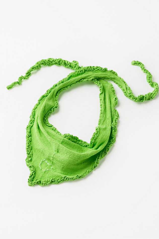 cr&ecirc;perie FRILL SCARF 詳細画像 yellow green 1