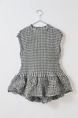 crêperie GINGHAM CHECK TOPS