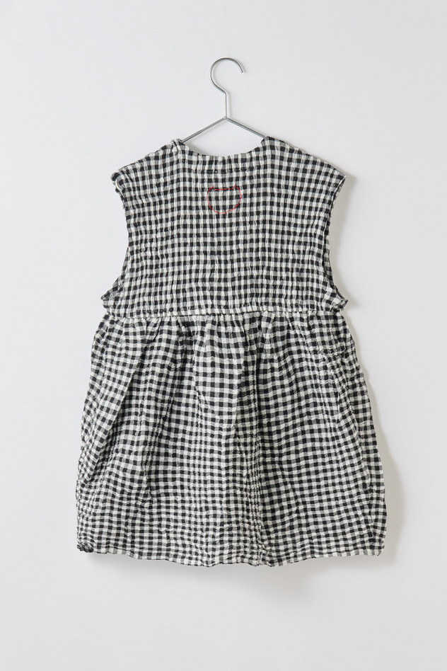 cr&ecirc;perie GINGHAM CHECK TOPS 詳細画像 black 2