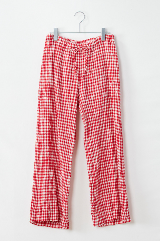 cr&ecirc;perie GINGHAM CHECK PANTS 詳細画像 red &times; white 1