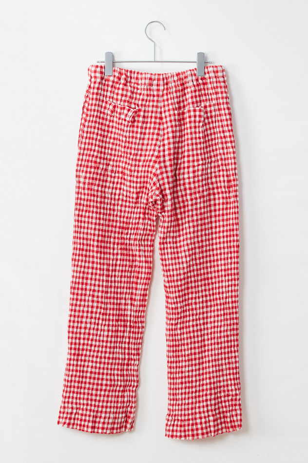 cr&ecirc;perie GINGHAM CHECK PANTS 詳細画像 red &times; white 2