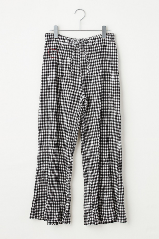 cr?perie GINGHAM CHECK PANTS 詳細画像 black &times; white 1