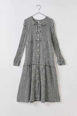 crêperie GINGHAM CHECK DRESS
