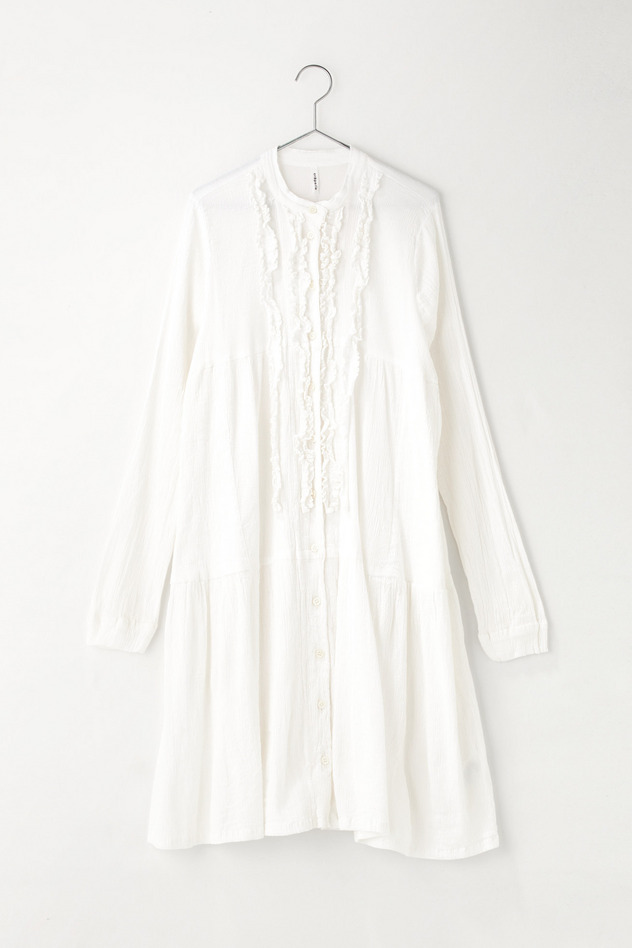 cr&ecirc;perie FRILL DRESS 詳細画像 white 1