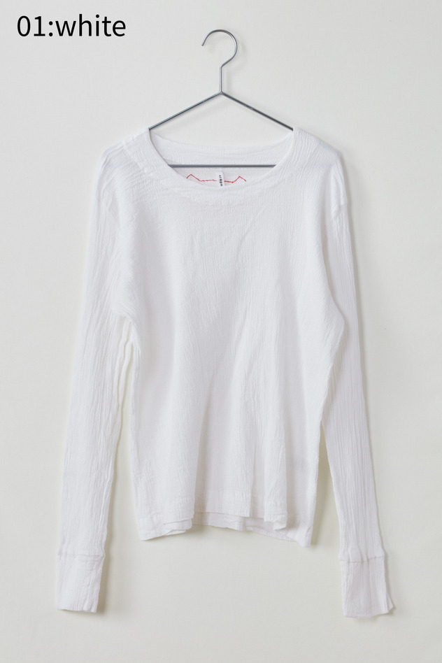 cr&ecirc;perie LONG SLEEVES T-SHIRT 詳細画像 white 2